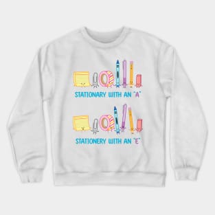 Stationery with an "E" | by queenie's cards Crewneck Sweatshirt